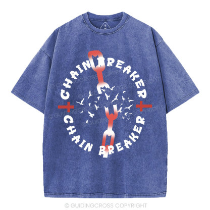 Chain Breaker Christian Washed T-Shirt
