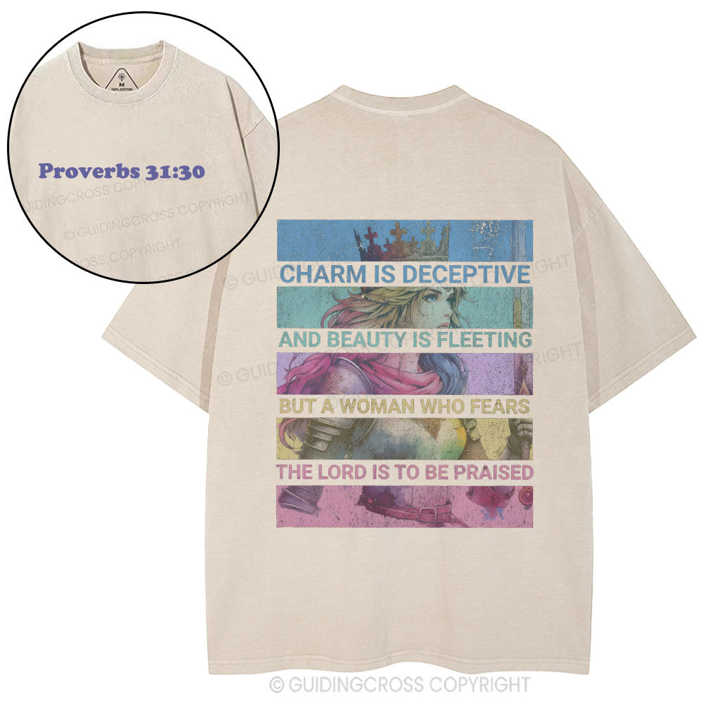 Charm Is Deceptive Christian Washed T-Shirt