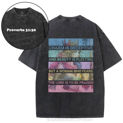 Charm Is Deceptive Christian Washed T-Shirt