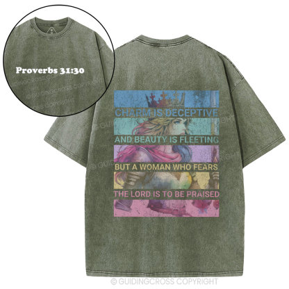 Charm Is Deceptive Christian Washed T-Shirt