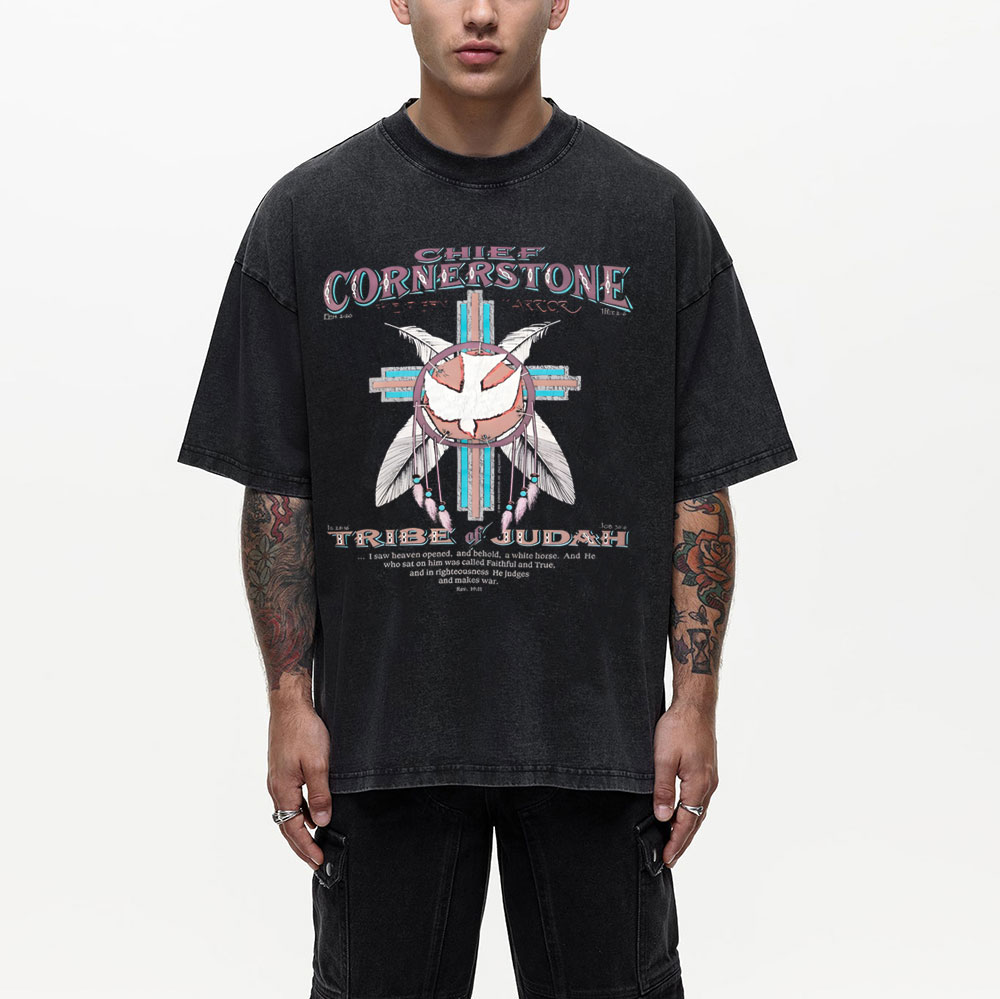 Chief Cornerstone  Christian Washed T-Shirt