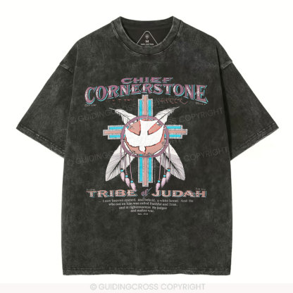 Chief Cornerstone  Christian Washed T-Shirt