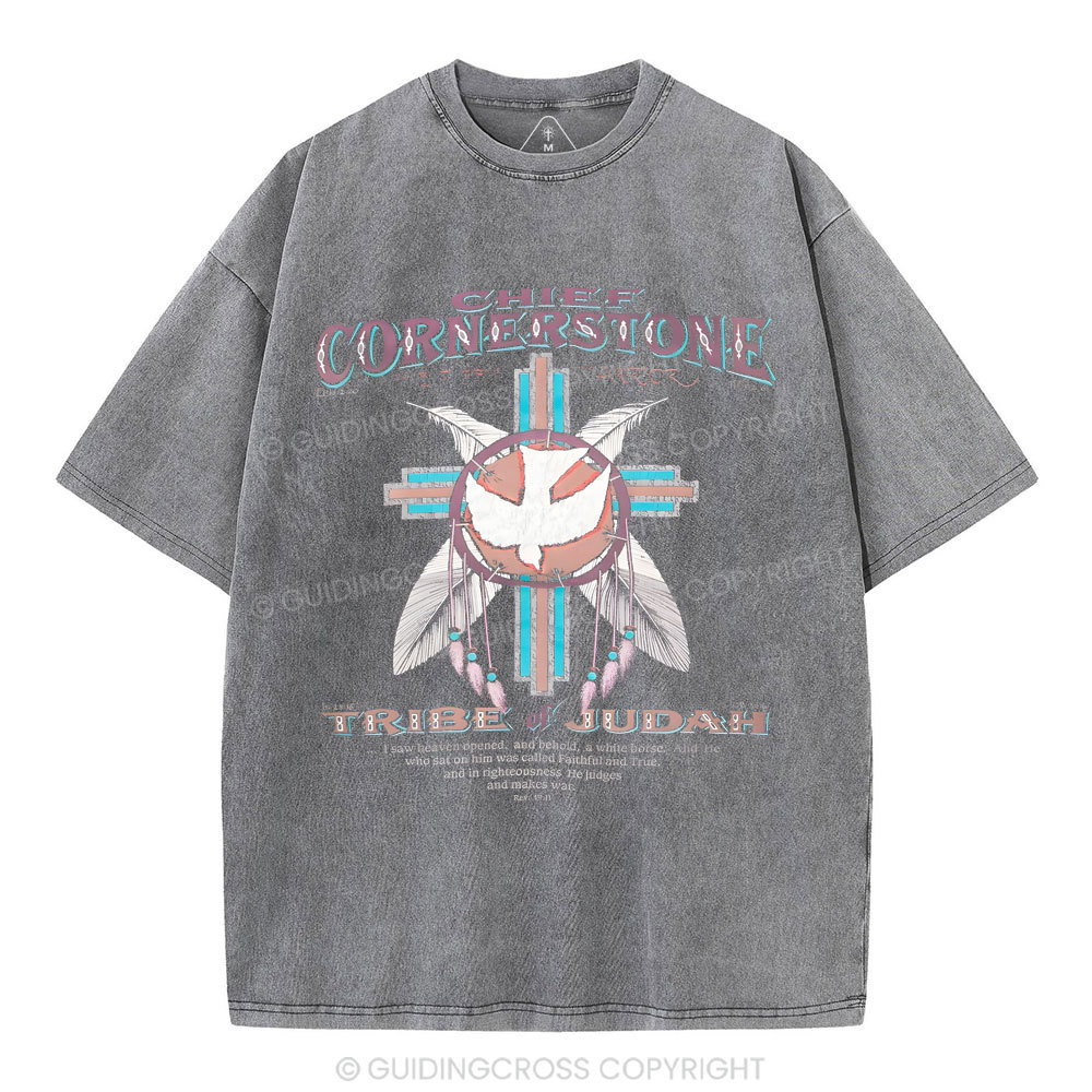 Chief Cornerstone  Christian Washed T-Shirt