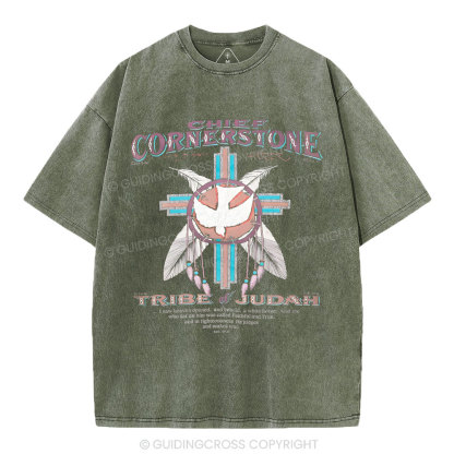 Chief Cornerstone  Christian Washed T-Shirt
