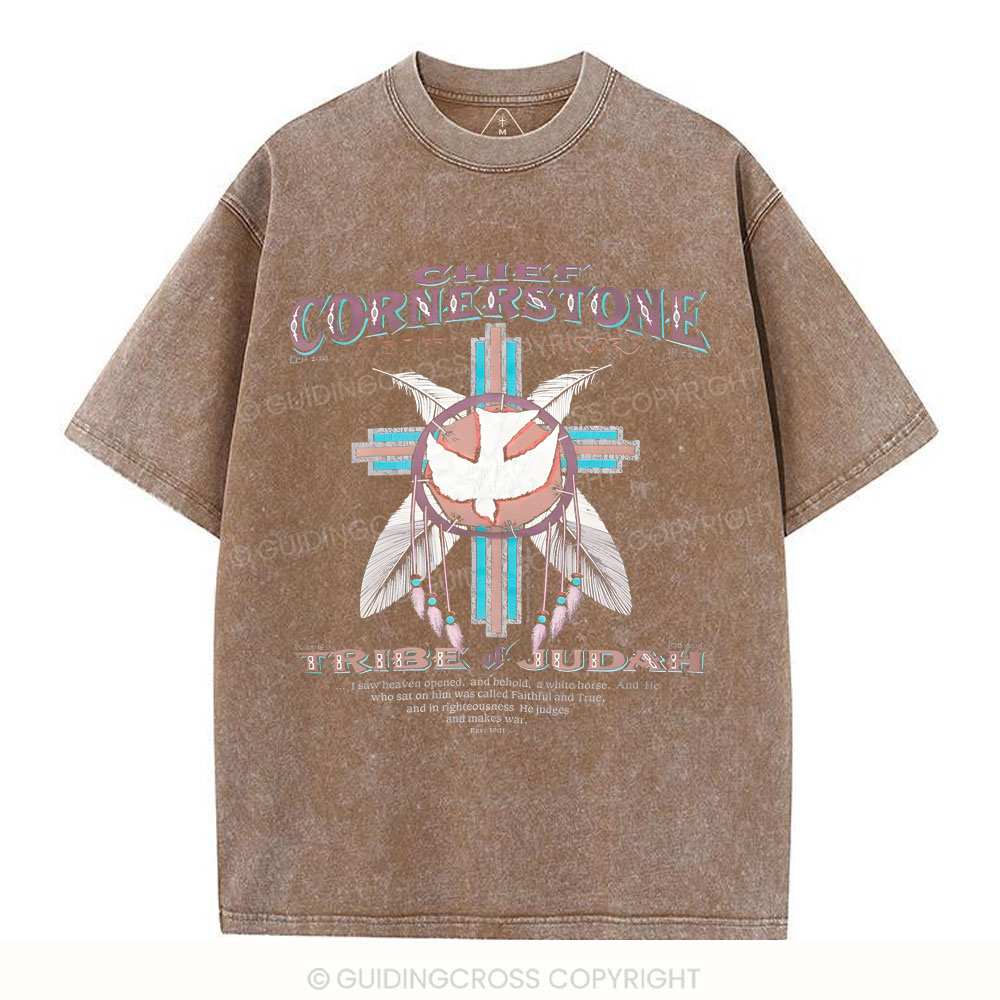 Chief Cornerstone  Christian Washed T-Shirt
