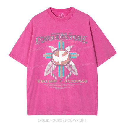 Chief Cornerstone  Christian Washed T-Shirt