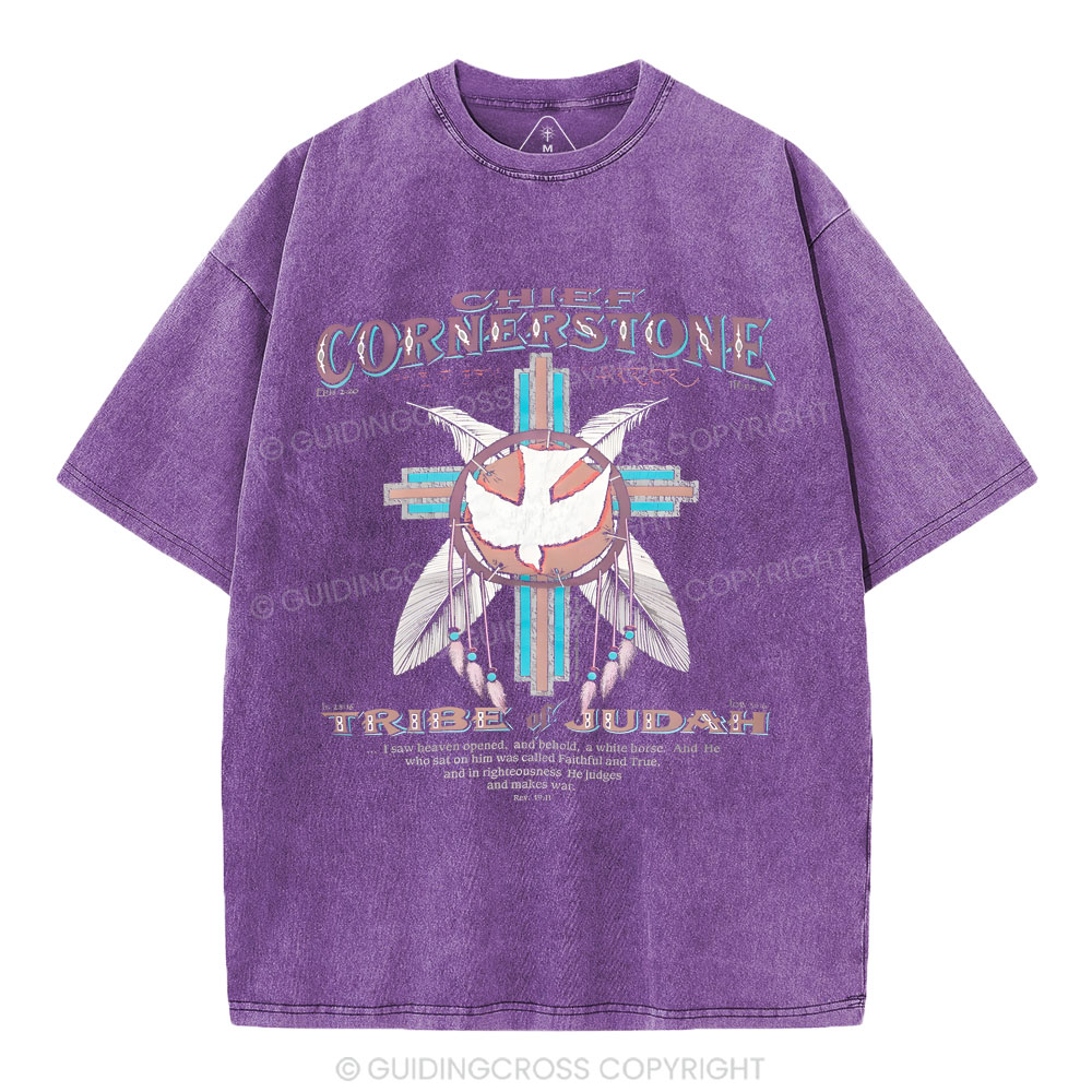 Chief Cornerstone  Christian Washed T-Shirt