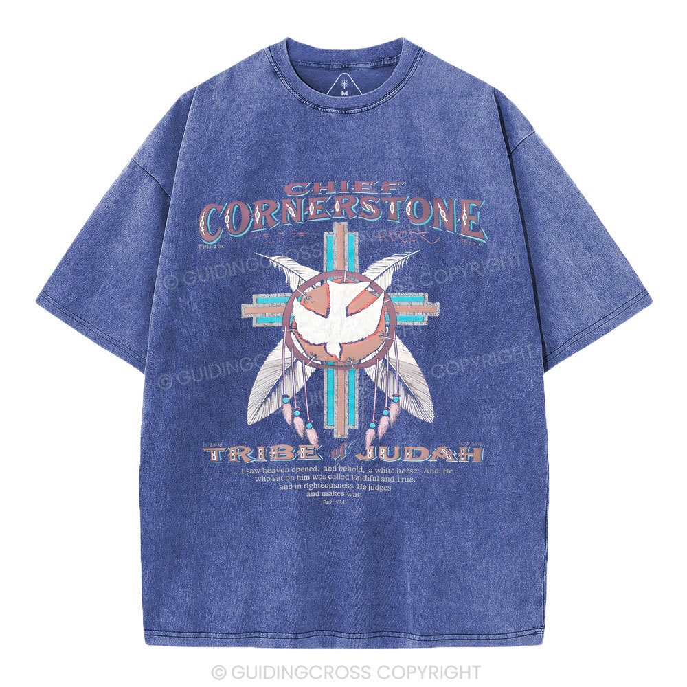 Chief Cornerstone  Christian Washed T-Shirt