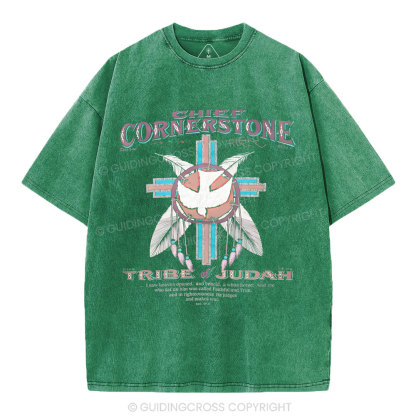 Chief Cornerstone  Christian Washed T-Shirt