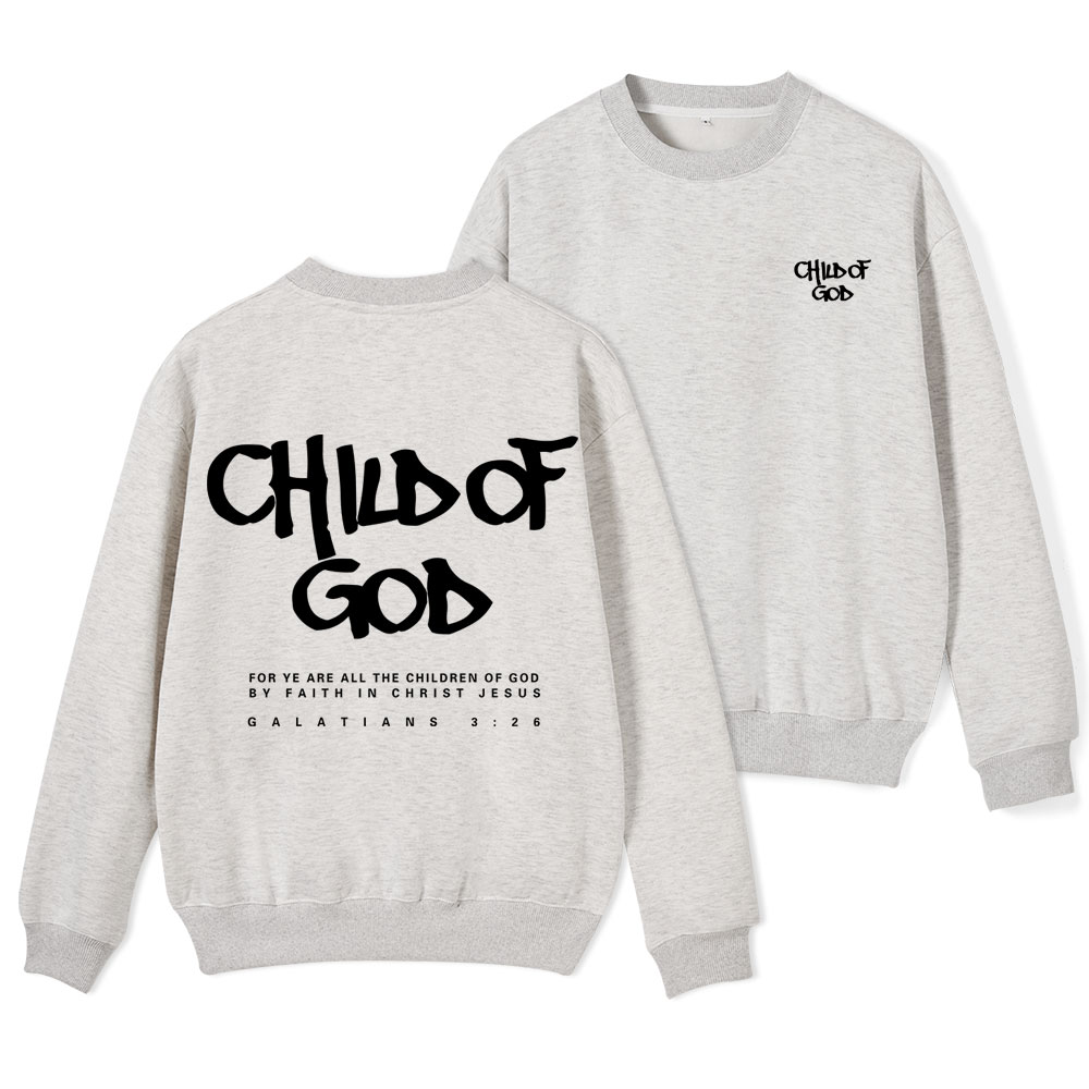 Child Of God Christian Fleece Sweatshirt