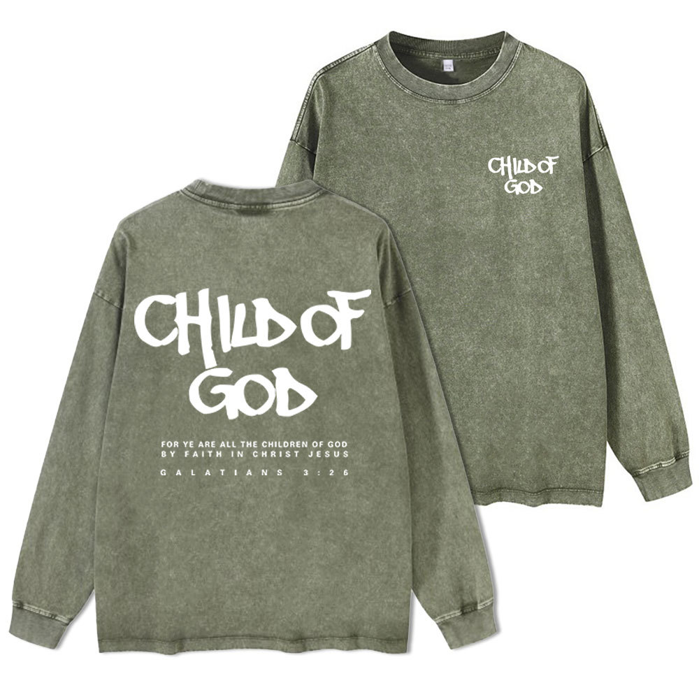 Child Of God Washed Long Sleeve T-Shirt