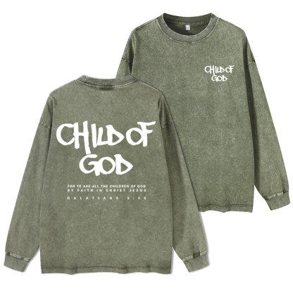 Child Of God Washed Long Sleeve T-Shirt