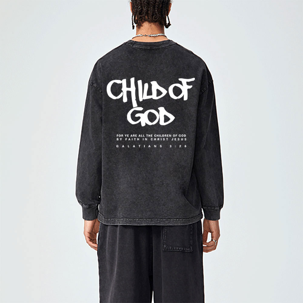Child Of God Washed Long Sleeve T-Shirt