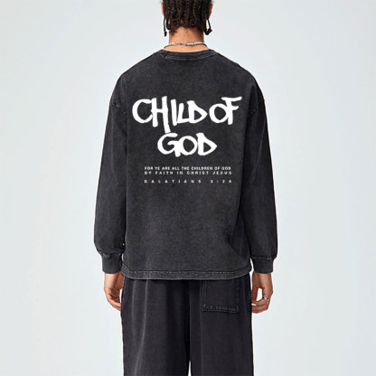 Child Of God Washed Long Sleeve T-Shirt
