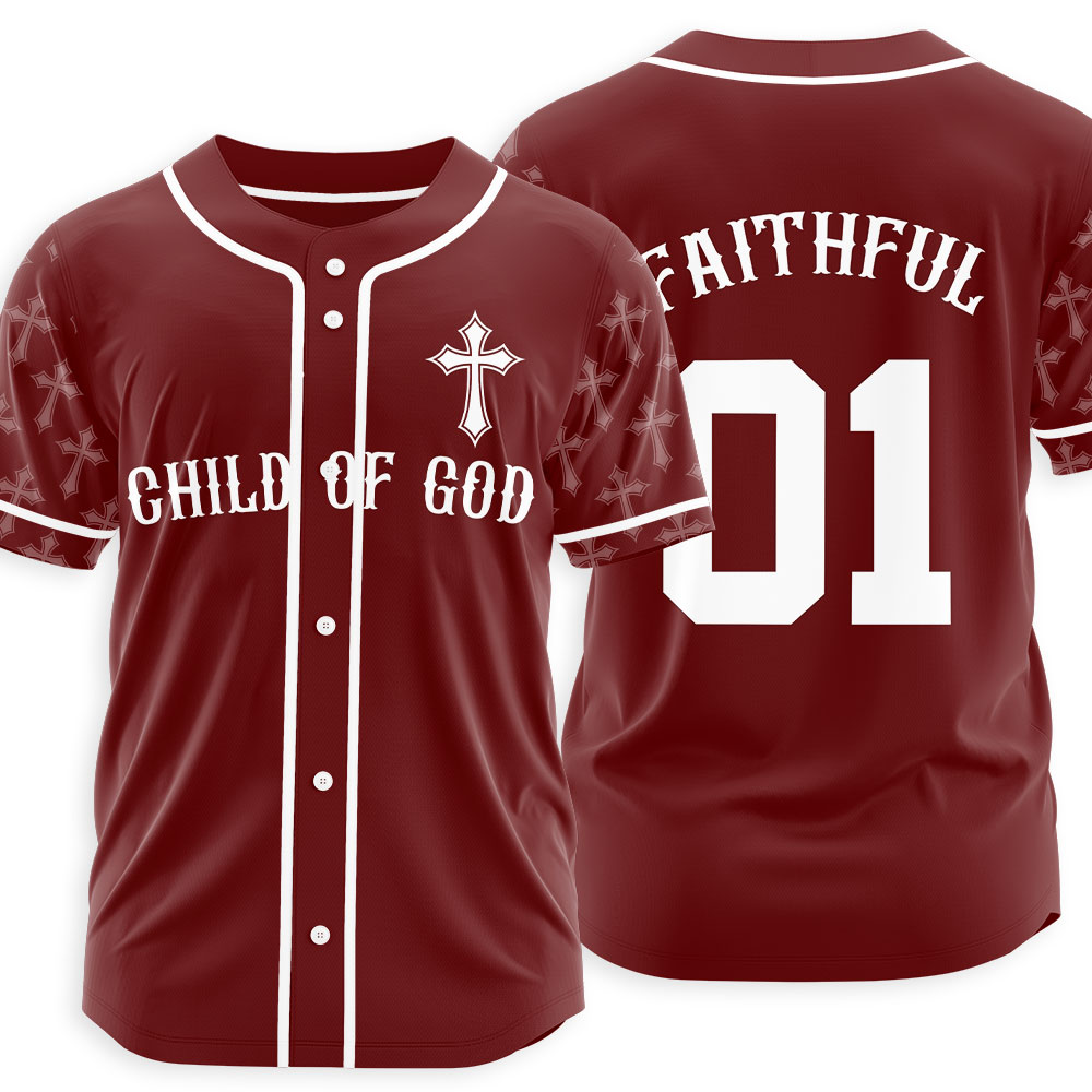Child Of God Christian Baseball Jersey