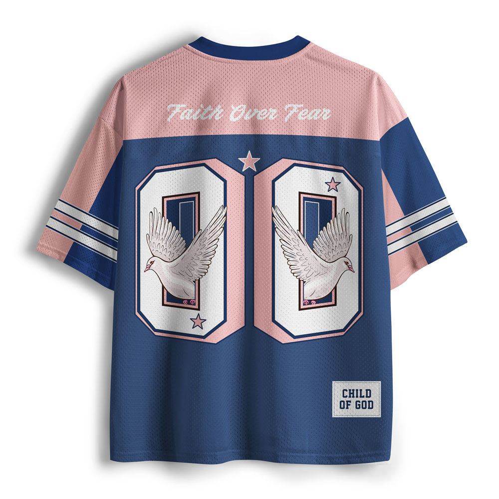 Child Of God Christian Blue Mesh Jersey