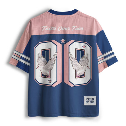Child Of God Christian Blue Mesh Jersey