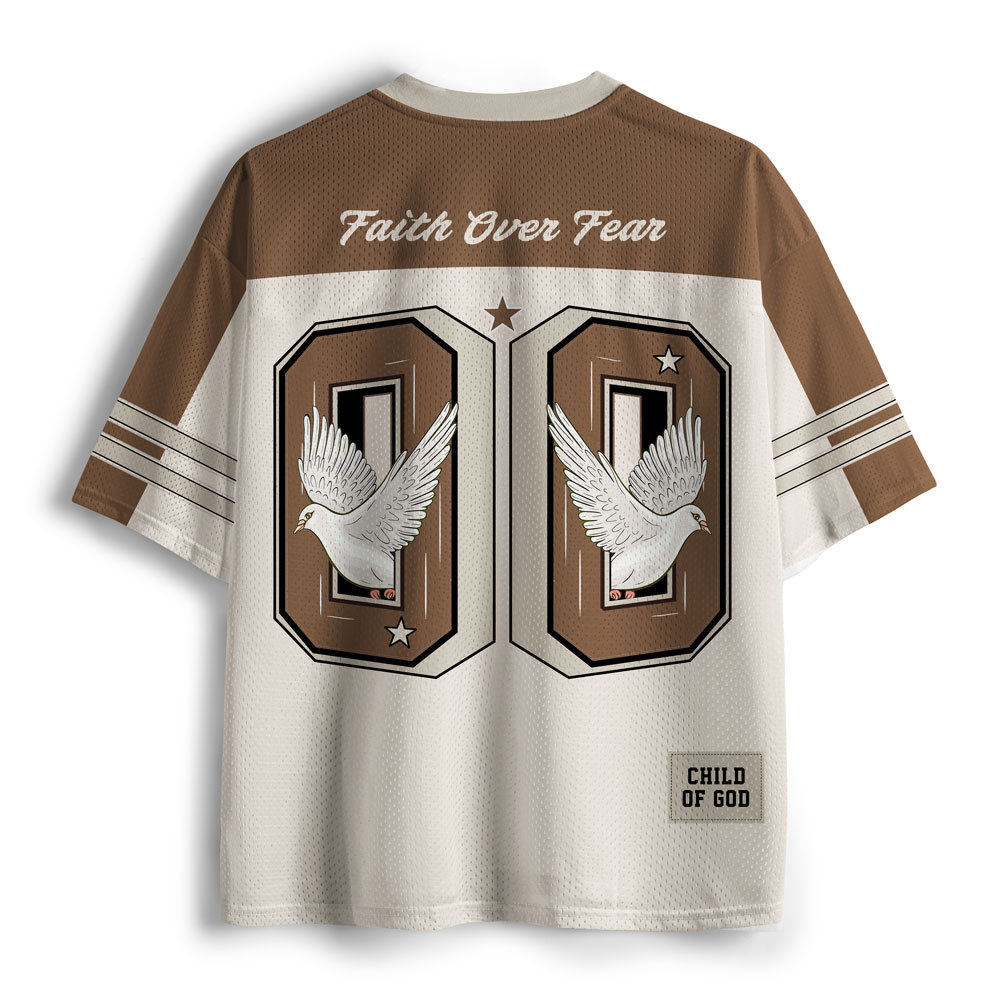 Child Of God Christian Brown Mesh Jersey