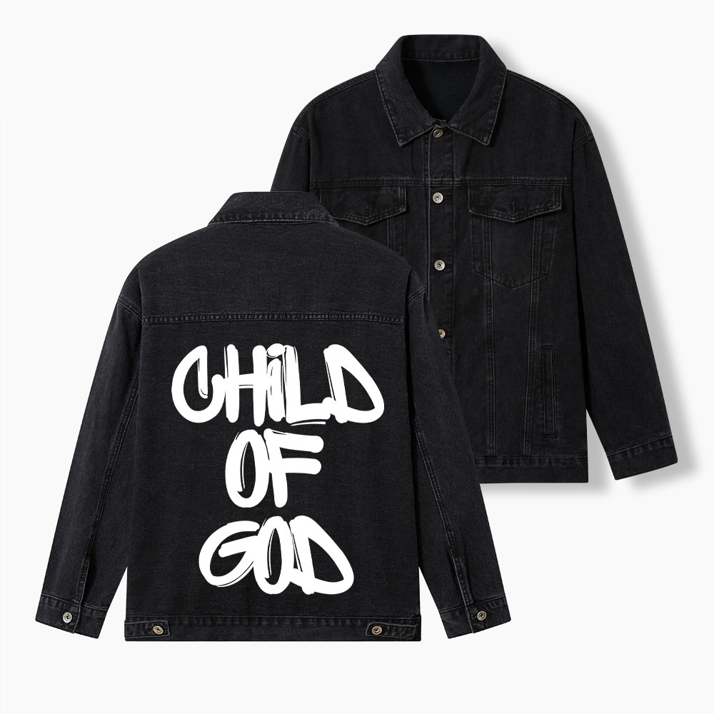 Child Of God Christian Denim Jacket