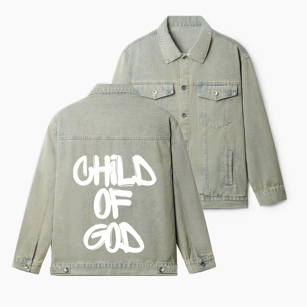 Child Of God Christian Denim Jacket