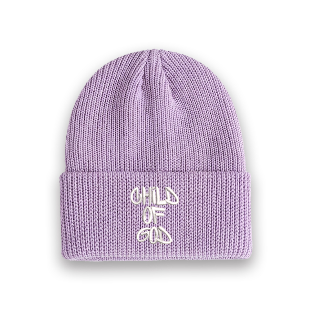 Child Of God Christian Embroidered Knit Beanie