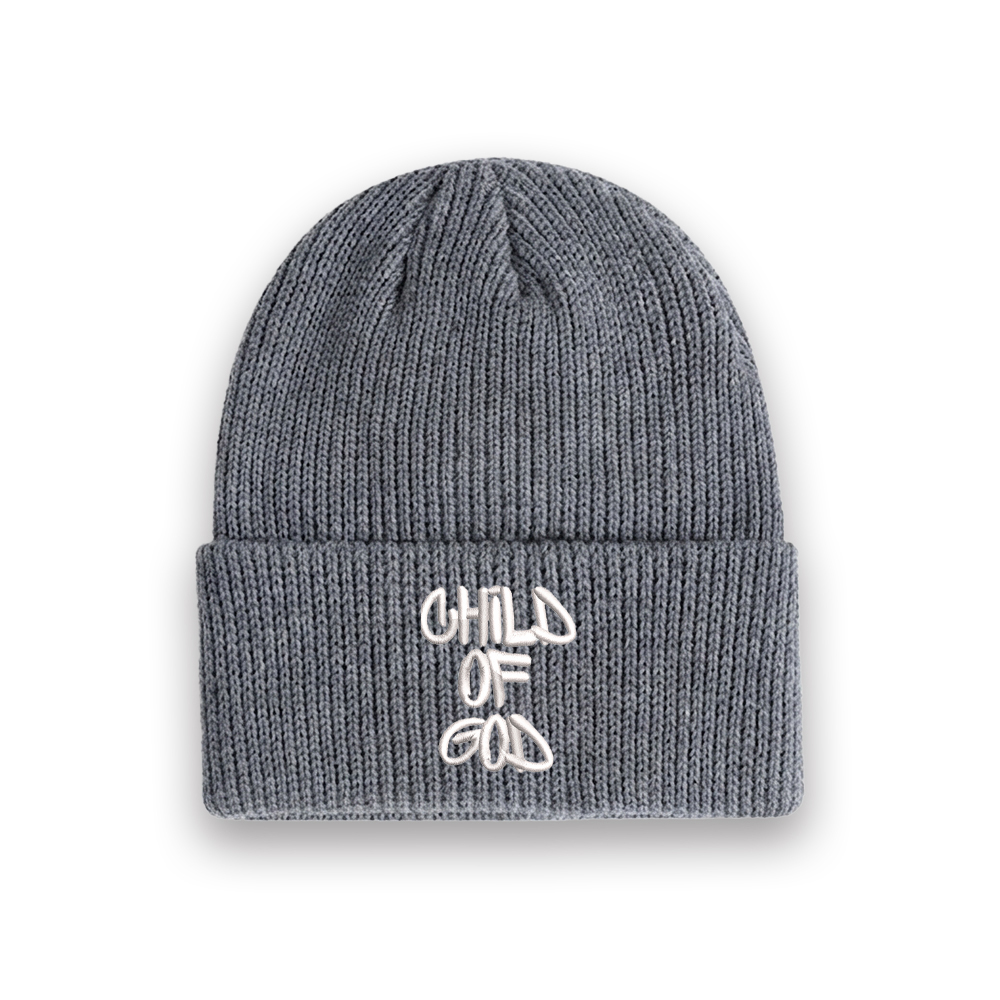 Child Of God Christian Embroidered Knit Beanie