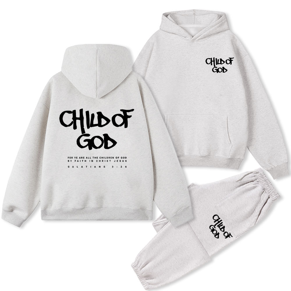 Child Of God Christian Fleece Hoodie Set