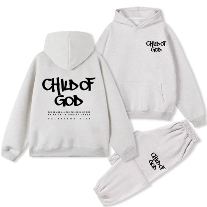 Child Of God Christian Fleece Hoodie Set