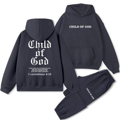 Child Of God Christian Fleece Hoodie Set