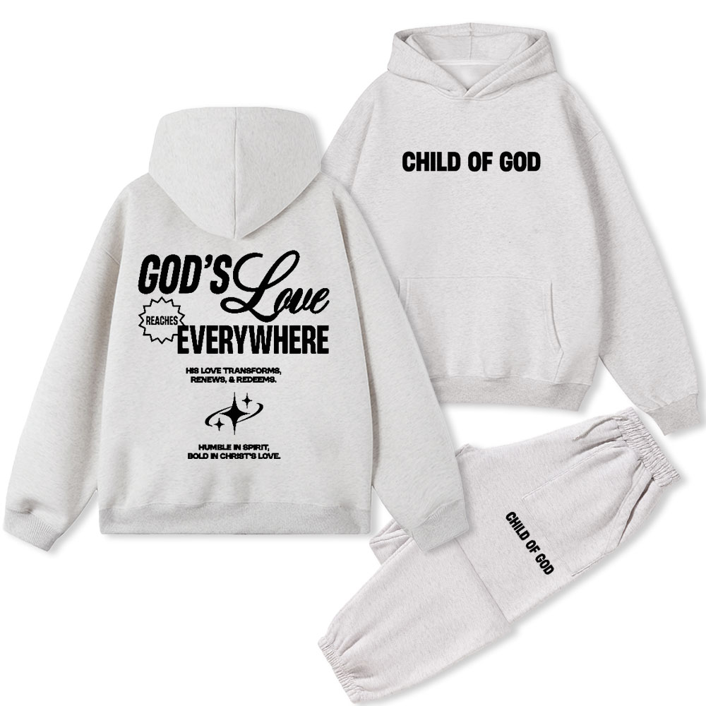 Child Of God Christian Fleece Hoodie Set