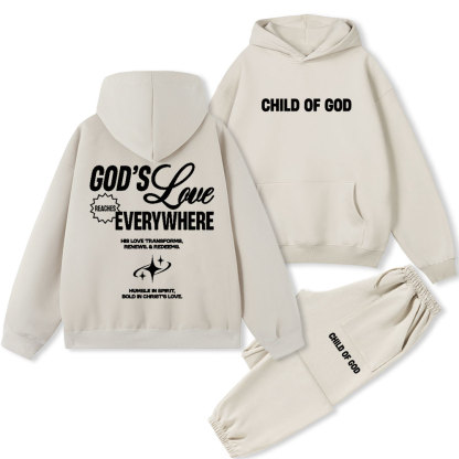 Child Of God Christian Fleece Hoodie Set