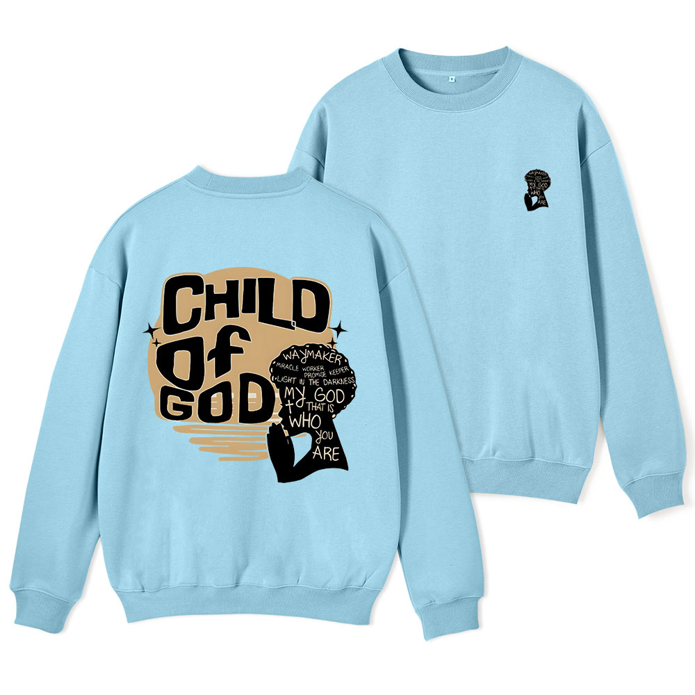 Child Of God Christian Fleece Sweatshirt
