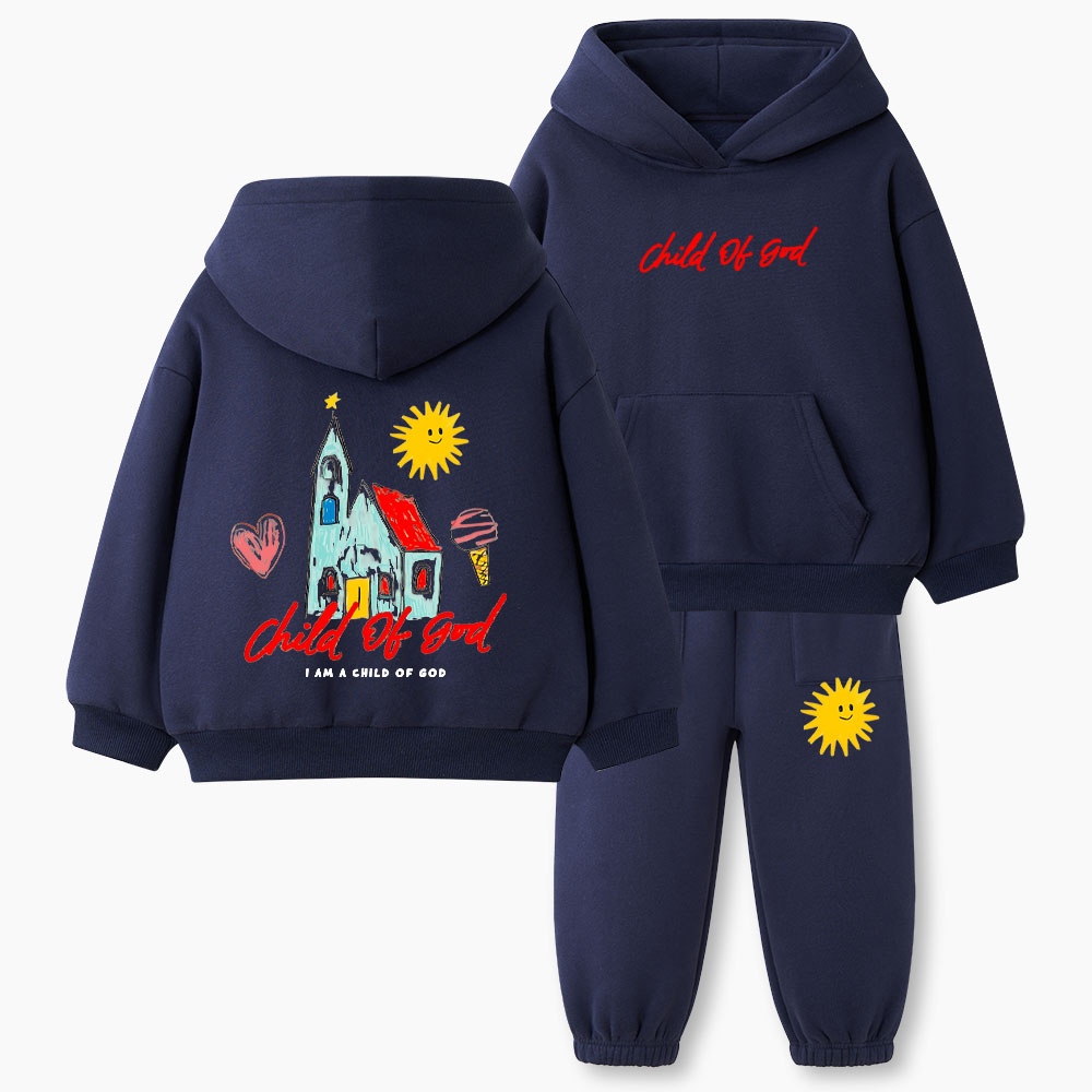Child Of God Christian Kid Fleece Hoodie Set
