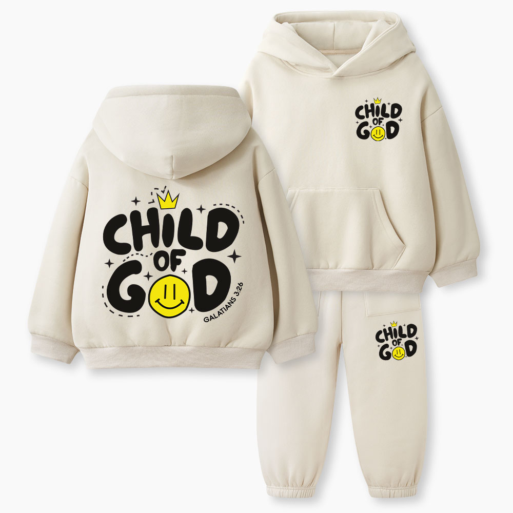 Child Of God Christian Kid Fleece Hoodie Set