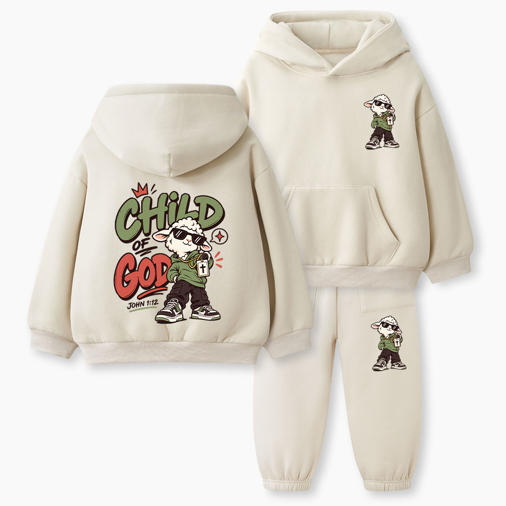 Child Of God Christian Kid Fleece Hoodie Set