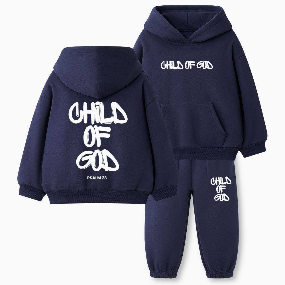 Child Of God Christian Kid Fleece Hoodie Set