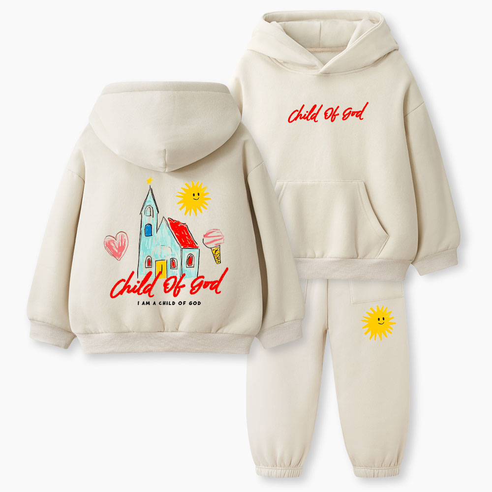 Child Of God Christian Kid Fleece Hoodie Set