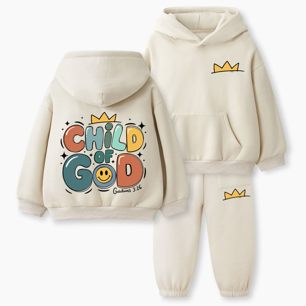 Child Of God Christian Kid Fleece Hoodie Set