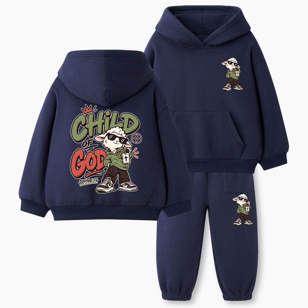 Child Of God Christian Kid Fleece Hoodie Set