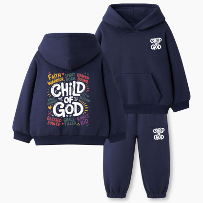 Child Of God Christian Kid Fleece Hoodie Set