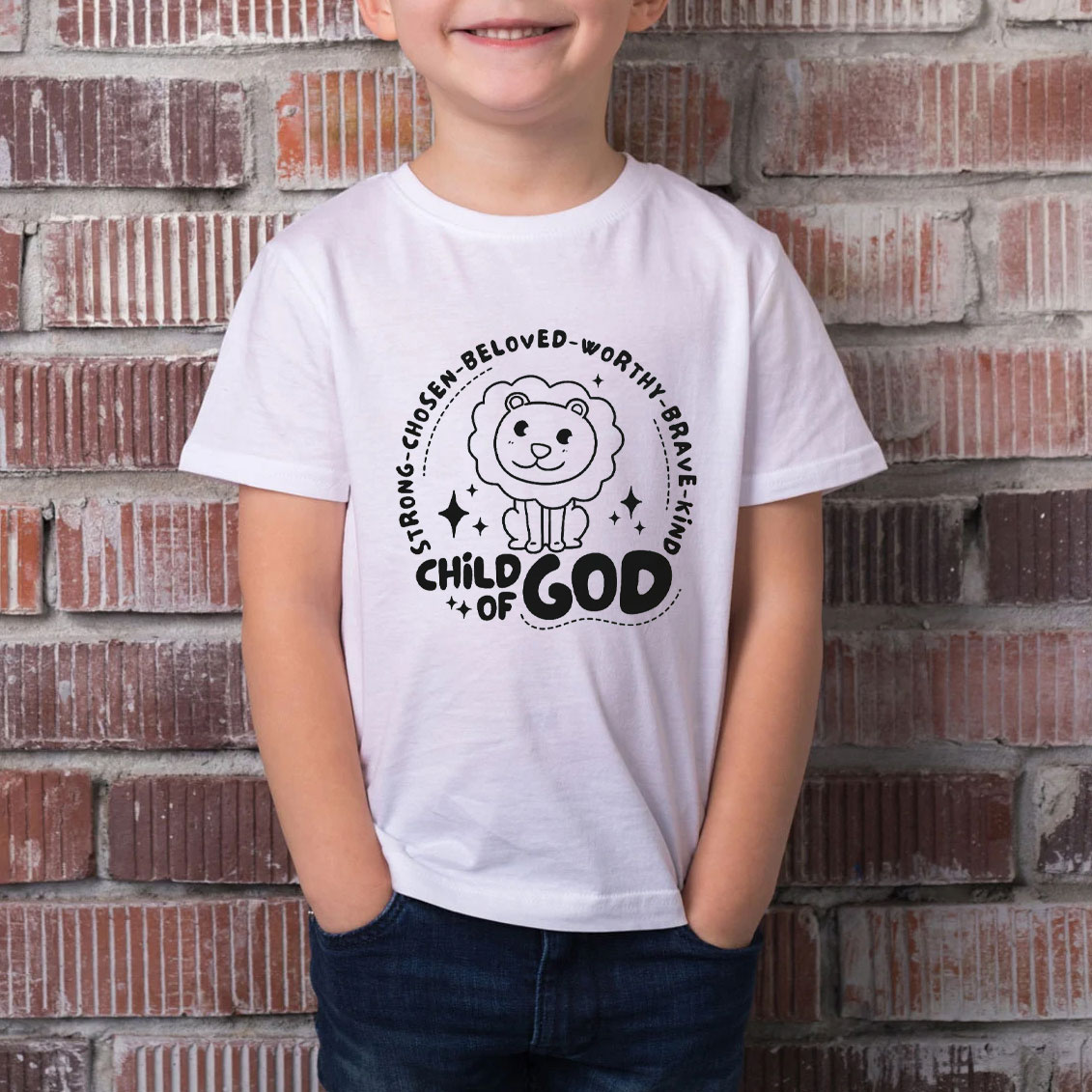 Be Brave Christian Kids T Shirt