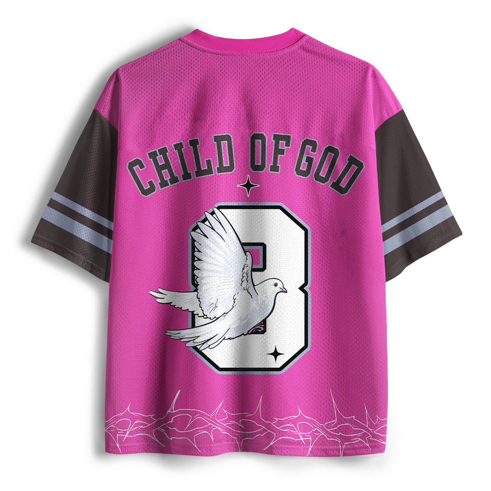 Child Of God Christian Pink Mesh Jersey