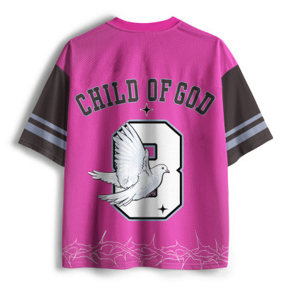 Child Of God Christian Pink Mesh Jersey