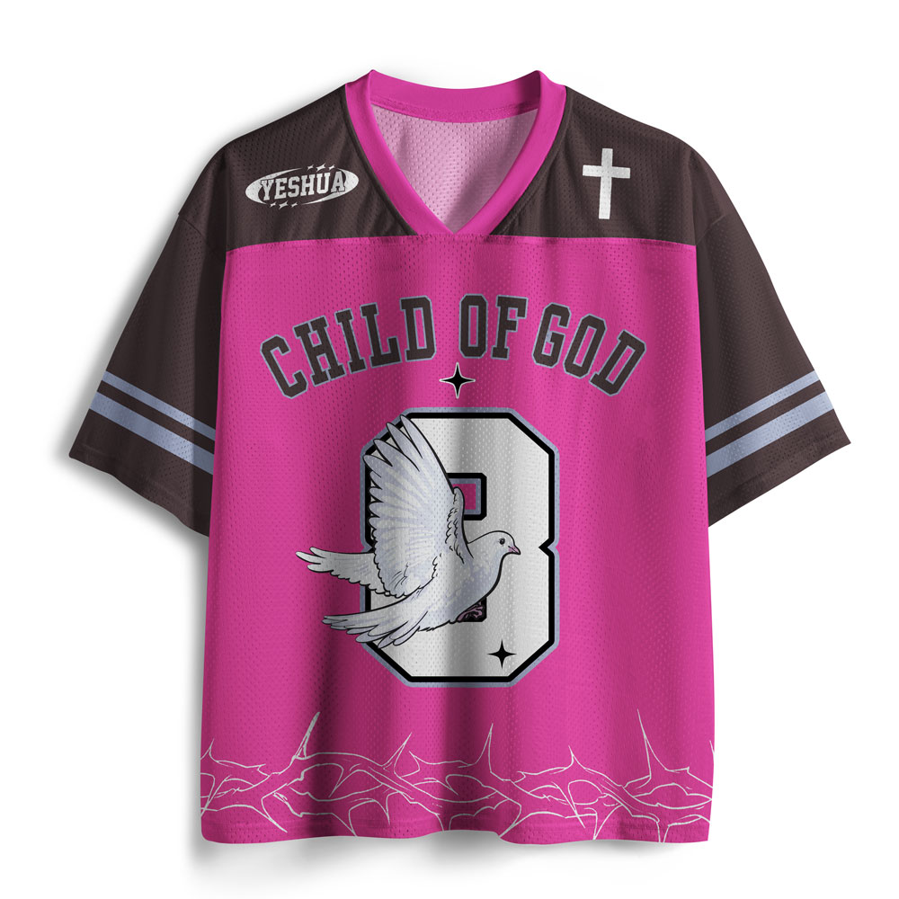 Child Of God Christian Pink Mesh Jersey