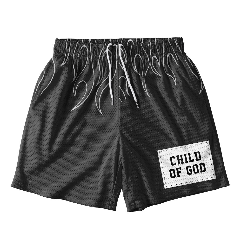 Child Of God Christian Mesh Shorts