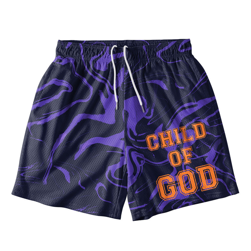Child Of God Christian Mesh Shorts