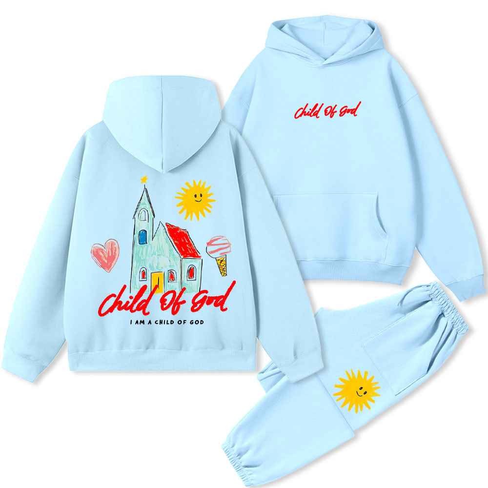 Child Of God Christian Premium Fleece Hoodie Set