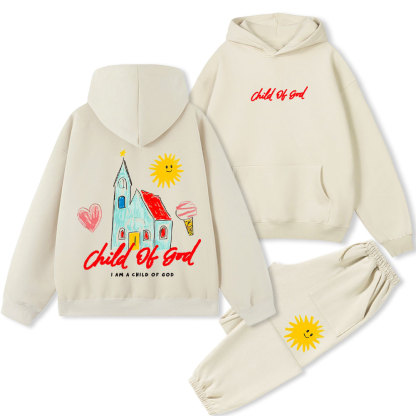 Child Of God Christian Premium Fleece Hoodie Set