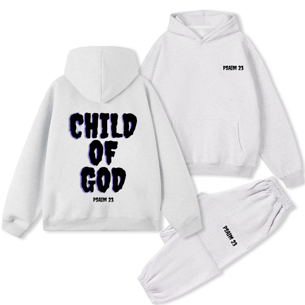 Child Of God Christian Premium Fleece Hoodie Set