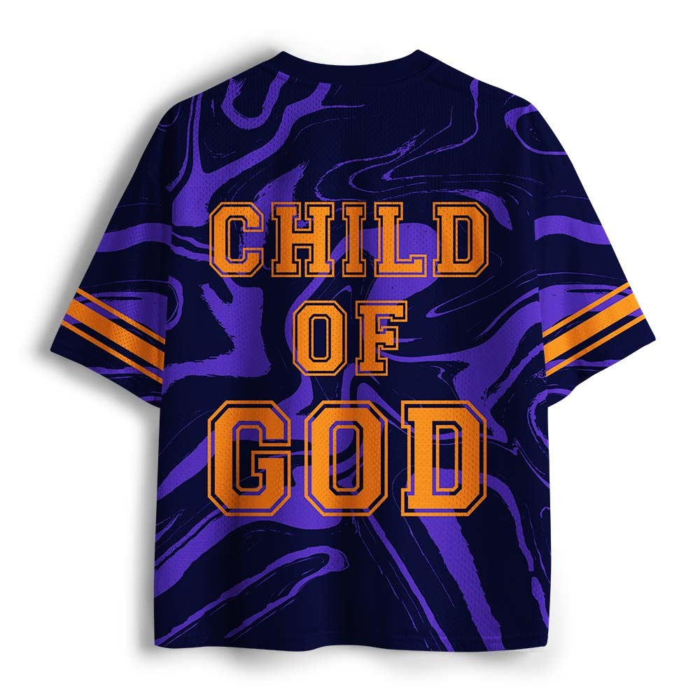 Child Of God Christian Purple Mesh Jersey